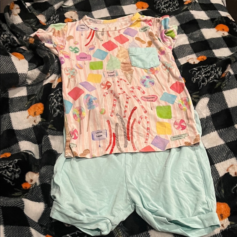 B55 Little Bird Bamboo 2pc Daywear— Candyland Print, 2/3T